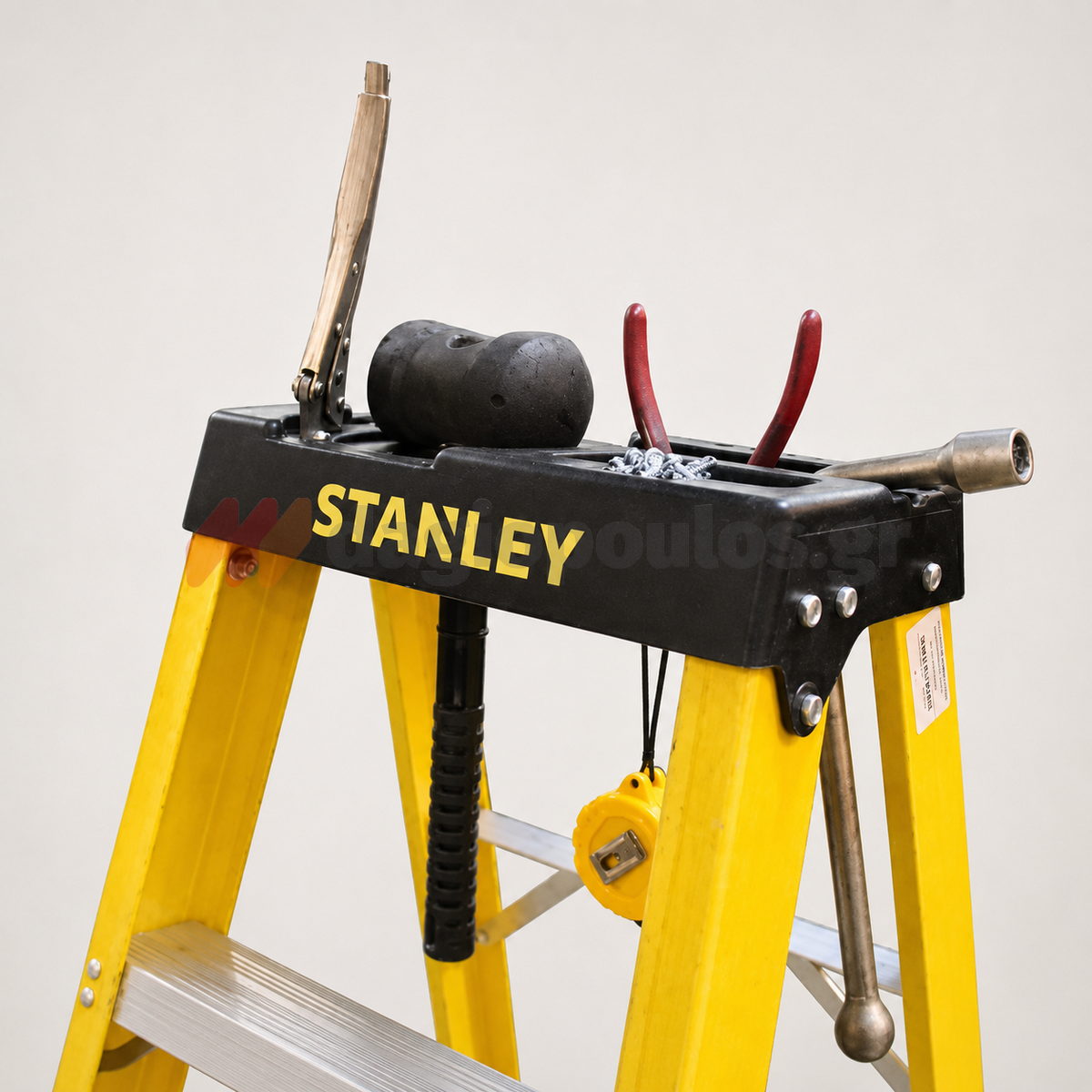 Stanley SXLDFG-003 Επαγγελματική Σκάλα Fiberglass Ηλεκτρολόγων 3 Σκαλιών 116cm