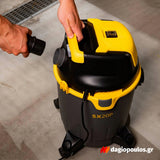 Stanley SXVC20PE Επαγγελματική Ηλεκτρική Σκούπα Υγρών / Στερεών 1200W Με Δοχείο 20Ltr