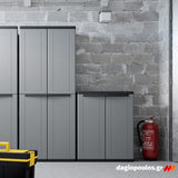 Terry Twist Black 2680 Ντουλάπα Πλαστική Δίφυλλη Με 3 Ράφια Ιταλίας