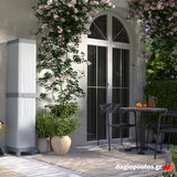 Terry Wave Base 2350R Ντουλάπα Πλαστική Μονόφυλλη Με 4 Ρυθμιζόμενα Ράφια Ιταλίας