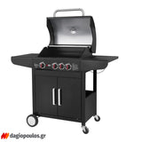 Thermogatz GS GRILL LUX CAST IRON BBQ Ψησταριά Υγραερίου 3+1 Εστιών 11.5kW