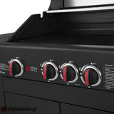 Thermogatz GS GRILL LUX CAST IRON BBQ Ψησταριά Υγραερίου 3+1 Εστιών 11.5kW