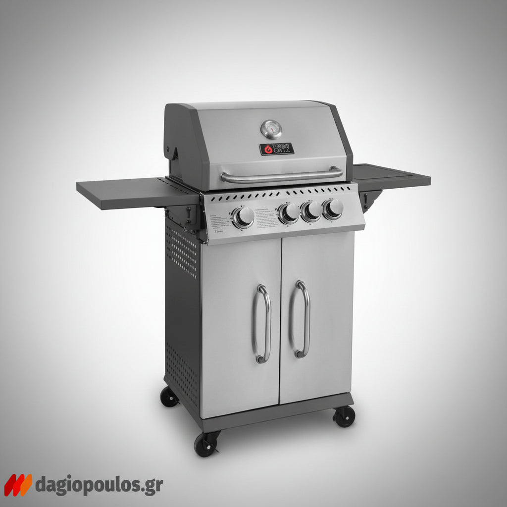 Thermogatz GS GRILL ELITE INOX BBQ Ψησταριά Υγραερίου 3+1  Εστίες 11.5 kW