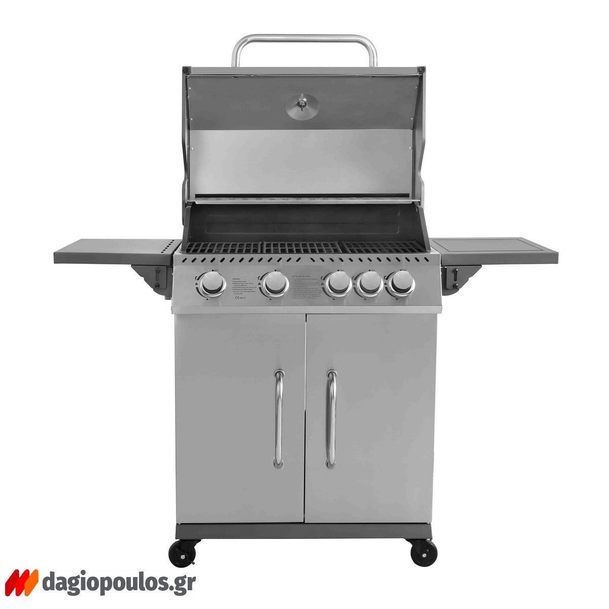 Thermogatz GS GRILL ELITE ΙΝΟΧ BBQ Ψησταριά Υγραερίου 4+1 Εστιών 14.5kW