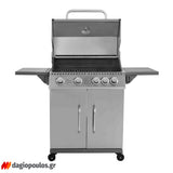 Thermogatz GS GRILL ELITE ΙΝΟΧ BBQ Ψησταριά Υγραερίου 4+1 Εστιών 14.5kW