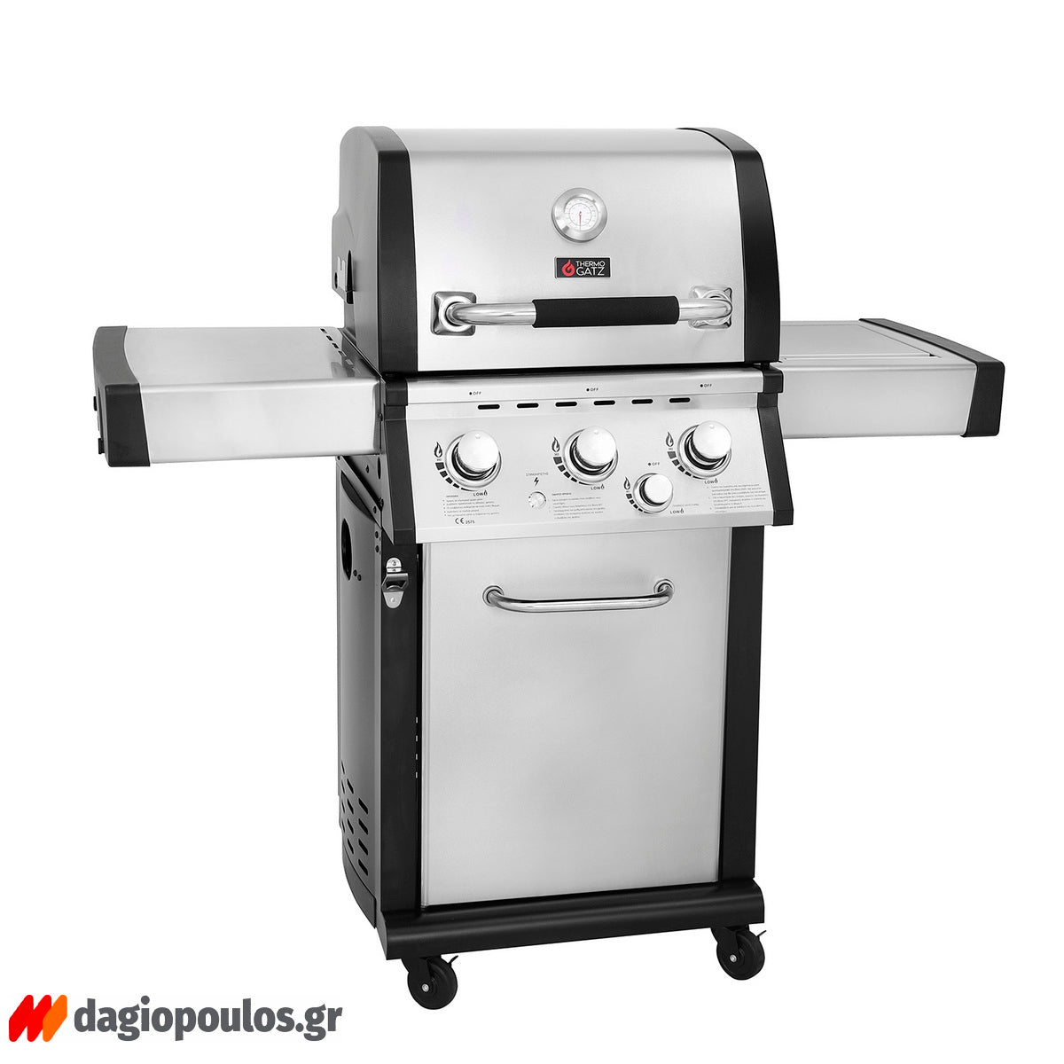 Thermogatz GS GRILL SUPERIOR ΙΝΟΧ BBQ Ψησταριά Υγραερίου 3+1 Εστιών 14kW