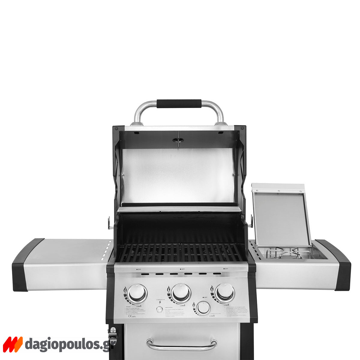 Thermogatz GS GRILL SUPERIOR ΙΝΟΧ BBQ Ψησταριά Υγραερίου 3+1 Εστιών 14kW