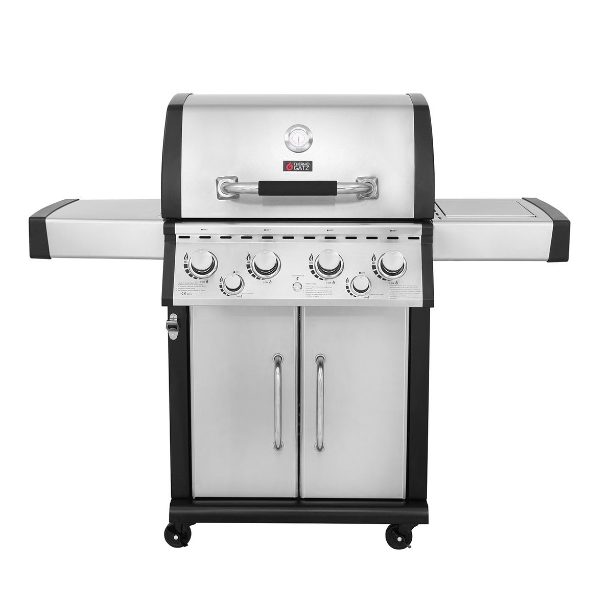 Thermogatz GS GRILL SUPERIOR ΙΝΟΧ BBQ Ψησταριά Υγραερίου 4+1+1 Εστιών 21kWkW