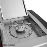 Thermogatz GS GRILL SUPERIOR ΙΝΟΧ BBQ Ψησταριά Υγραερίου 4+1+1 Εστιών 21kWkW