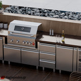 Thermogatz SEMI-PROF TGH-BI-B4-G BBQ Ψησταριά Υγραερίου 4+1 Εστιών 19.3kW