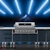 Thermogatz SEMI-PROF TGH-BI-B8B-G BBQ Ψησταριά Υγραερίου 6+1 Εστιών 26.7kW