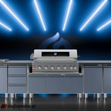 Thermogatz SEMI-PROF TGH-BI-B8B-G BBQ Ψησταριά Υγραερίου 6+1 Εστιών 26.7kW