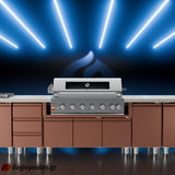Thermogatz SEMI-PROF TGH-BI-B8B-G BBQ Ψησταριά Υγραερίου 6+1 Εστιών 26.7kW