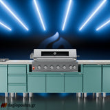 Thermogatz SEMI-PROF TGH-BI-B8B-G BBQ Ψησταριά Υγραερίου 6+1 Εστιών 26.7kW