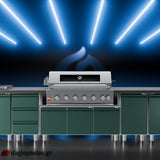 Thermogatz SEMI-PROF TGH-BI-B8B-G BBQ Ψησταριά Υγραερίου 6+1 Εστιών 26.7kW