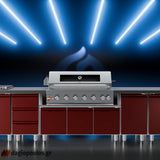 Thermogatz SEMI-PROF TGH-BI-B8B-G BBQ Ψησταριά Υγραερίου 6+1 Εστιών 26.7kW