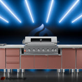 Thermogatz SEMI-PROF TGH-BI-B8B-G BBQ Ψησταριά Υγραερίου 6+1 Εστιών 26.7kW