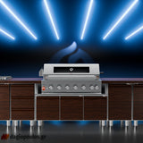 Thermogatz SEMI-PROF TGH-BI-B8B-G BBQ Ψησταριά Υγραερίου 6+1 Εστιών 26.7kW