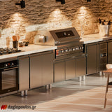 Thermogatz SEMI-PROF TGH-BI-B8B-G BBQ Ψησταριά Υγραερίου 6+1 Εστιών 26.7kW