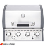Thermogatz SEMI-PROF TGH-BI-M61 BBQ Ψησταριά Υγραερίου 4+1 Εστιών 17.5kW