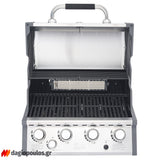 Thermogatz SEMI-PROF TGH-BI-M61 BBQ Ψησταριά Υγραερίου 4+1 Εστιών 17.5kW