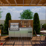 Thermogatz SEMI-PROF TGH-BI-M61 BBQ Ψησταριά Υγραερίου 4+1 Εστιών 17.5kW