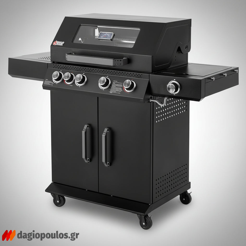 Thermogatz GS GRILL ABYSS VIEW BBQ Ψησταριά Υγραερίου 4+1+1 Εστιών 19kW