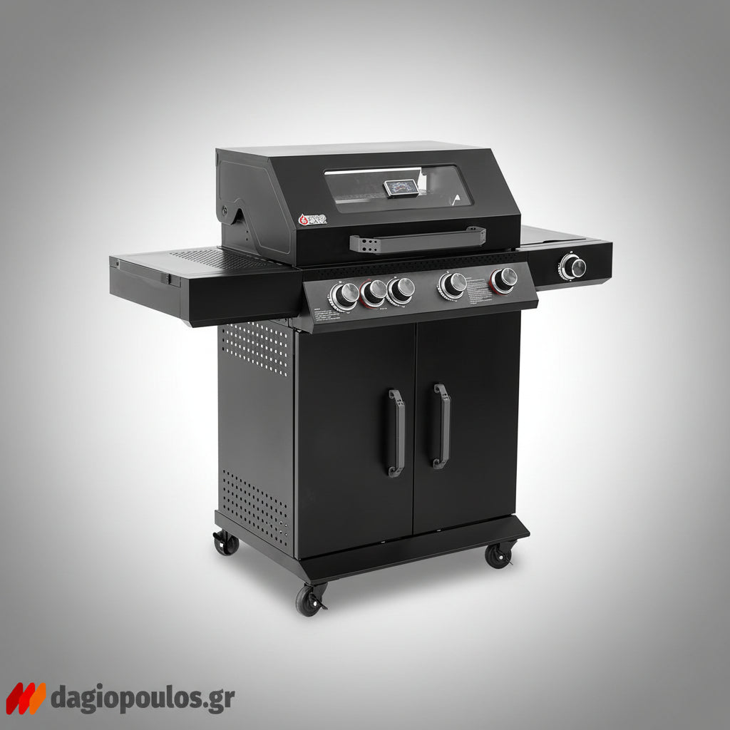 Thermogatz GS GRILL ABYSS VIEW BBQ Ψησταριά Υγραερίου 4+1+1 Εστιών 19kW