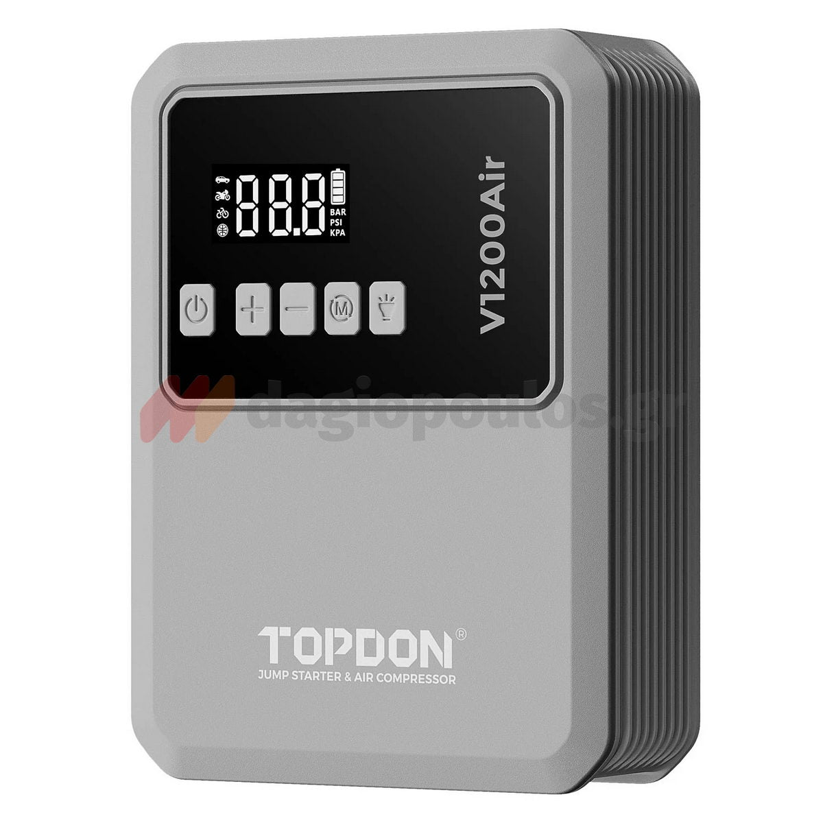 Topdon V1200Air Φορητός Εκκινητής (Starter) - Power Bank Μπαταρίας Αυτοκινήτου 12V 1200Α 10Ah