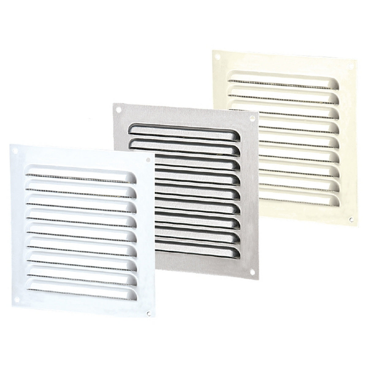 Vents Καπάκι Εξαερισμού Αλουμινίου Με Σήτα 150mm x 200mm ΛΕΥΚΟ
