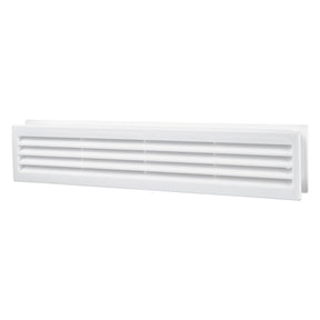 Vents Καπάκι Σχάρα Εξαερισμού Για Πόρτες Πλαστικό 453mm x 91mm ΛΕΥΚΟ Σετ 2 Τεμ