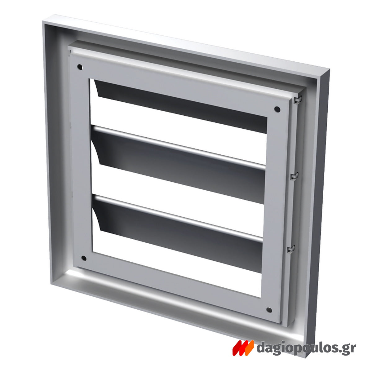 Vents MV 100 J Καπάκι Σχάρα Κλεισίματος Πλαστικό Φ100mm 154mm x 154mm Τετράγωνο ΛΕΥΚΟ