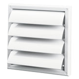 Vents MV 125 J Καπάκι Σχάρα Κλεισίματος Πλαστικό Φ125mm 187mm x 187mm Τετράγωνο ΛΕΥΚΟ