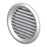 Vents Καπάκι Σχάρα Εξαερισμού Πλαστικό Με Σήτα Φ100mm Στρογγυλό ΓΚΡΙ