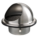 Vents MVM 102 Στόμιο Εξαερισμού Κεκλιμένο Με Προστασία & Σίτα Ανοξείδωτο Φ100mm