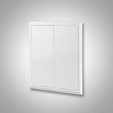 Vents Θυρίδα Πρόσβασης (Επίσκεψης) Ανοιγόμενη Πλαστική Τετράγωνη Με Διπλή Πόρτα 400mm x 400mm ΛΕΥΚΗ
