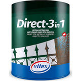 Vitex Direct-3in1 Αντισκουριακό Χρώμα Βαφή Απευθείας Στη Σκουριά 58 Μπλε