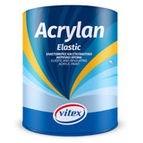 Vitex Acrylan Elastic Αδιάβροχο Ελαστομερές Μονωτικό Χρώμα Καθέτων Επιφανειών