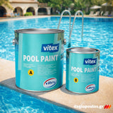 Vitex Pool Paint Εποξειδικό Χρώμα Πισίνας Διαλύτου 2 Συστατικών ΛΕΥΚΟ 3.5Ltr