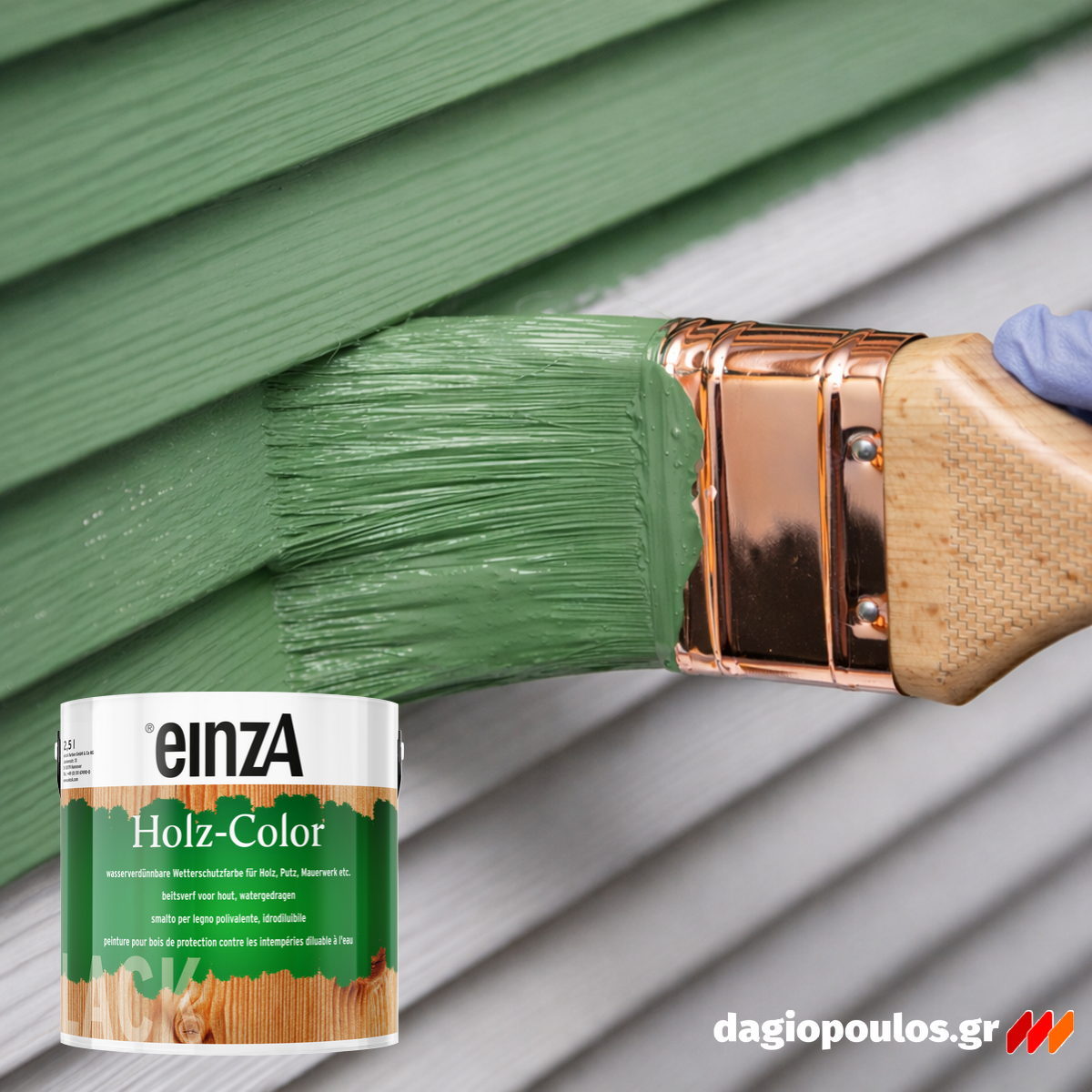 einzA Holz-Color Wetterschutz Χρώμα Εμποτισμού Προστασίας Ξύλινων Επιφανειών Άοσμο Νερού ΔΙΑΦΟΡΩΝ ΑΠΟΧΡΩΣΕΩΝ