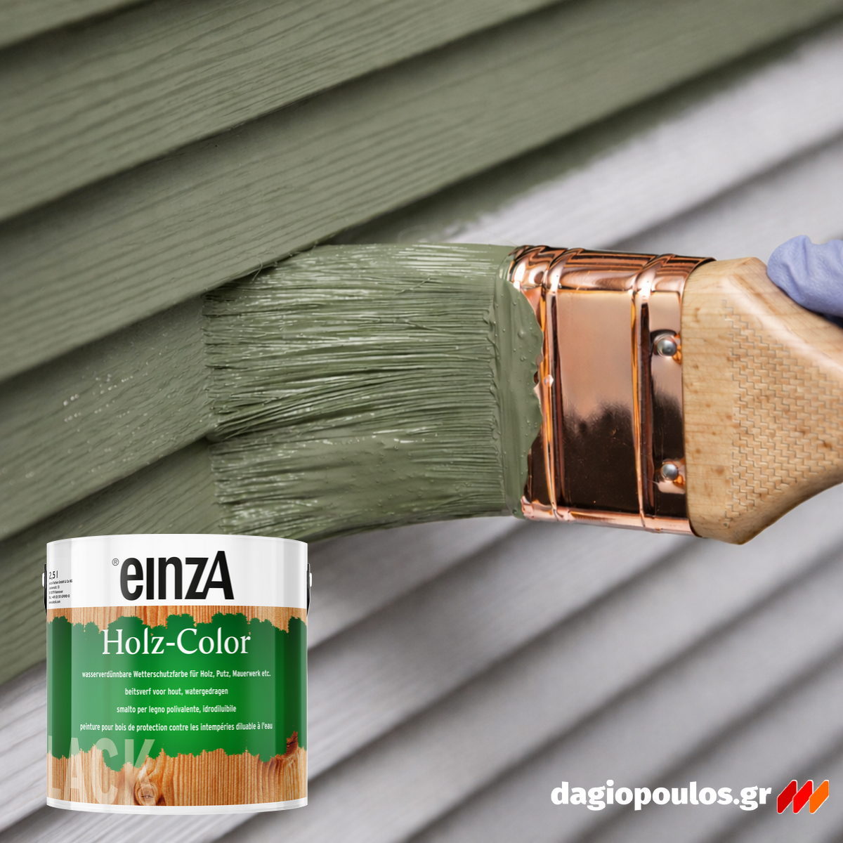 einzA Holz-Color Wetterschutz Χρώμα Εμποτισμού Προστασίας Ξύλινων Επιφανειών Άοσμο Νερού ΔΙΑΦΟΡΩΝ ΑΠΟΧΡΩΣΕΩΝ