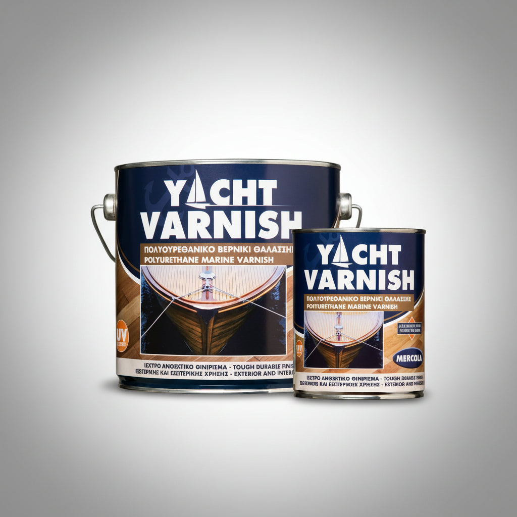Mercola Yacht Varnish Βερνίκι Ξύλου Θαλάσσης Πολυουρεθάνης ΣΑΤΙΝΕ