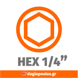 Yato YT-04632 Γωνιακή Κεφαλή - Τσοκ Προέκταση (Αντάπτορας) Γωνιακός Δραπάνου Εξάγωνη Υποδοχή ΗΕΧ 37mm