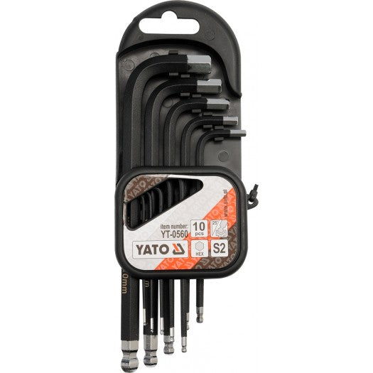 Yato YT-0560 Συλλογή Κλειδιά Allen Σετ 10 Τεμ