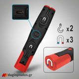Yato YT-08507 Φακός Χειρός Επιθεώρησης & Εργασίας Περιστρεφόμενης Κεφαλής 30+7 LED 140 Lumens