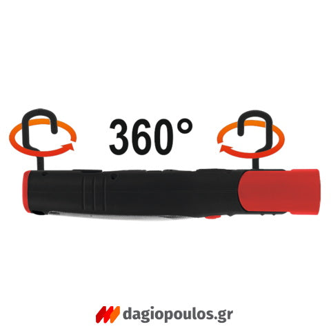Yato YT-08507 Φακός Χειρός Επιθεώρησης & Εργασίας Περιστρεφόμενης Κεφαλής 30+7 LED 140 Lumens