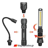 Yato YT-08521 Φακός Επιθεώρησης & Εργασίας 3 σε 1 Με Βαλίτσα 380 Lumens Επαναφορτιζόμενος