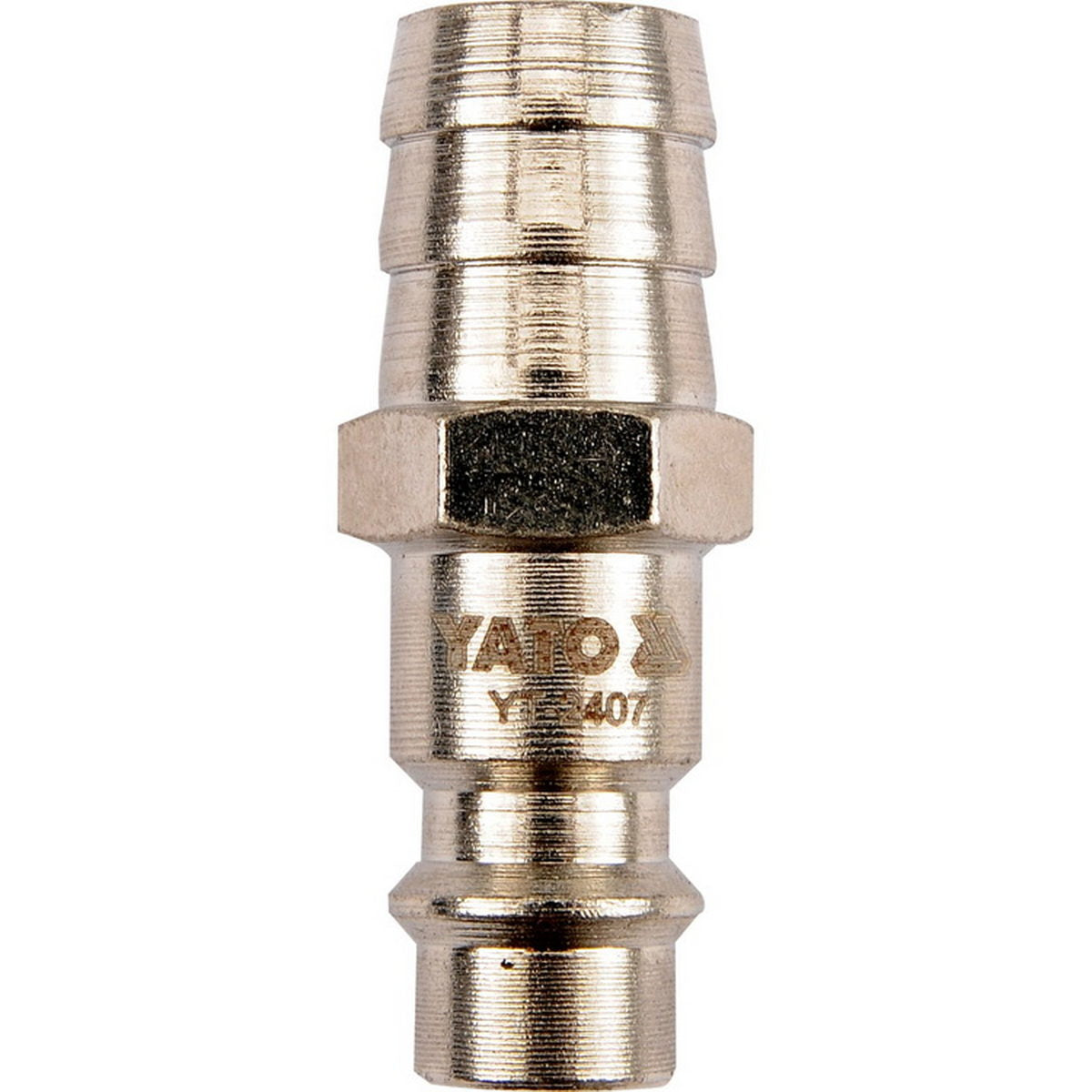 Yato YT-2407 Ταχυσύνδεσμος Αέρος Αρσενικός Σε Λάστιχο Με Σφιγκτήρα 1/2"