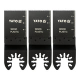 Yato YT-34685 Λάμα Πολυεργαλείων Starlock Τιτανίου Ανταλλακτική Κοπής Ξύλων - Πλαστικών - Γυψοσανίδας 34mm Σετ 3 Τεμ