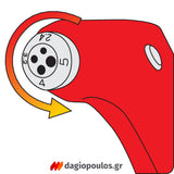 Yato YT-36011 Επαγγελματικός Πριτσιναδόρος Χειρός Με Κεφαλή Πολλαπλών Διαμετρημάτων 253mm
